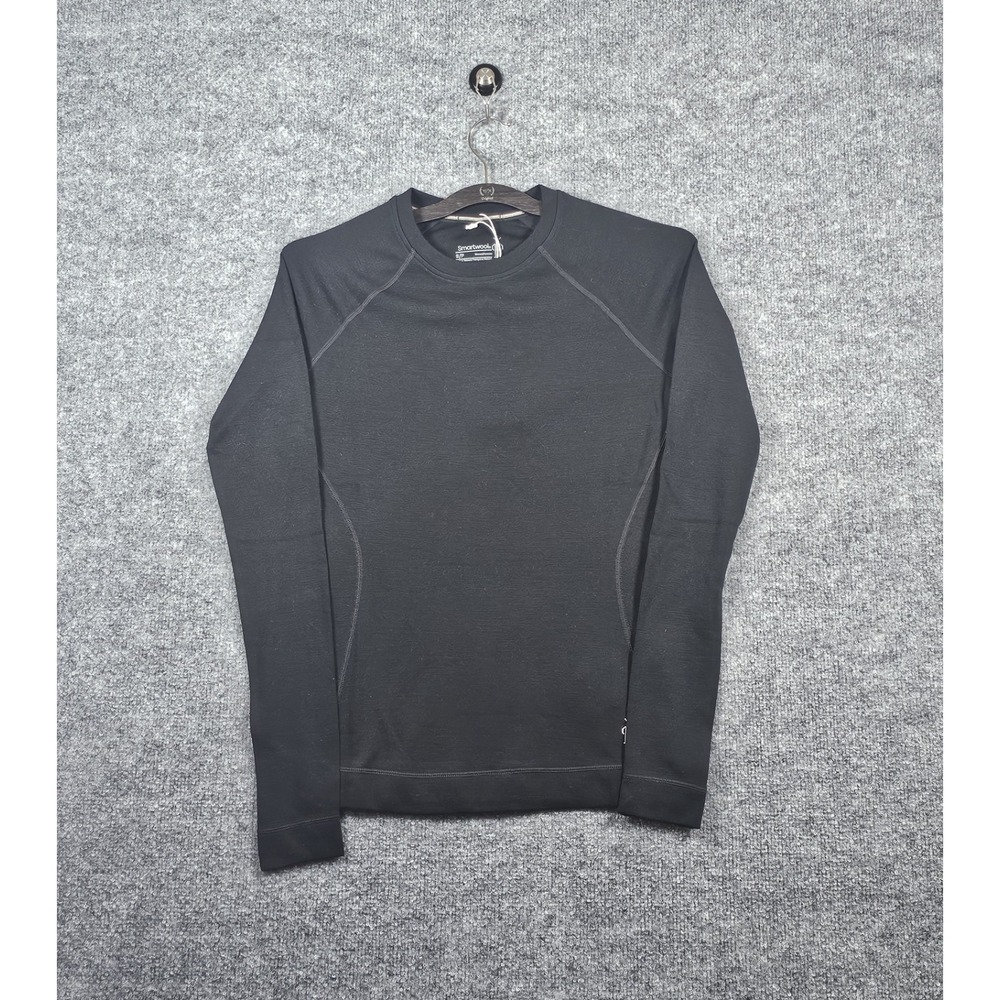 Smartwool Classic Thermal Merino Base Layer Crew Shirt Top Black Women's Small